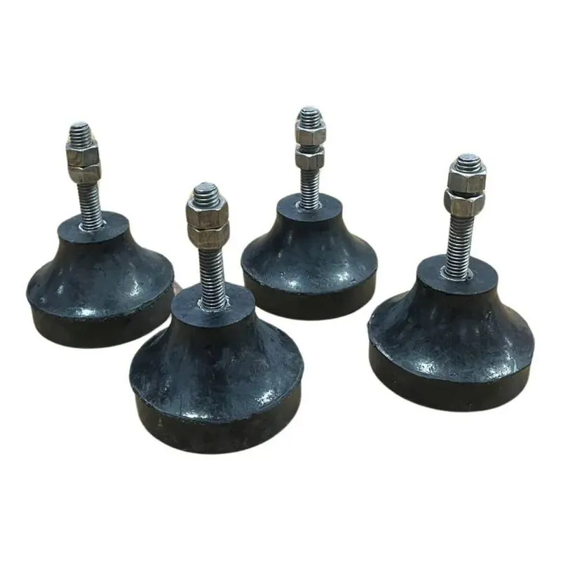 Kit 4 Amortecedores De Vibração 400kg Pé De Borracha 3/8''