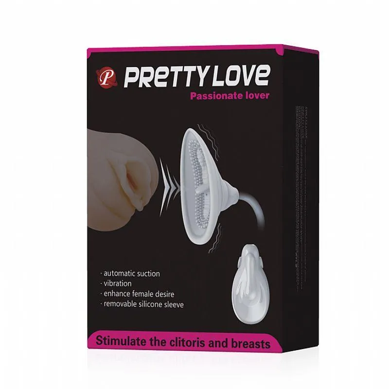 Estimulador Clitoriano Com Sucção Com Vibrador - Pretty Love