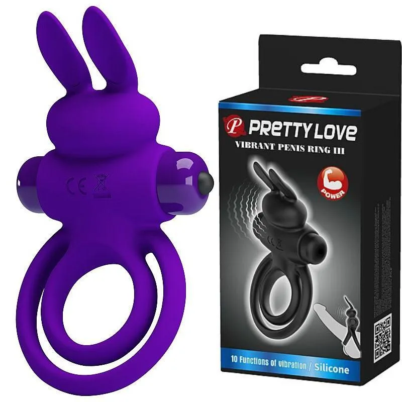 Anel Peniano Vibrant Penis Ring Iii - Pretty Love - Sexshop