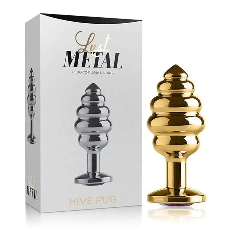 Plug Anal Ondinha Lust Metal - Plug Hive Pug Gold Sex Shop