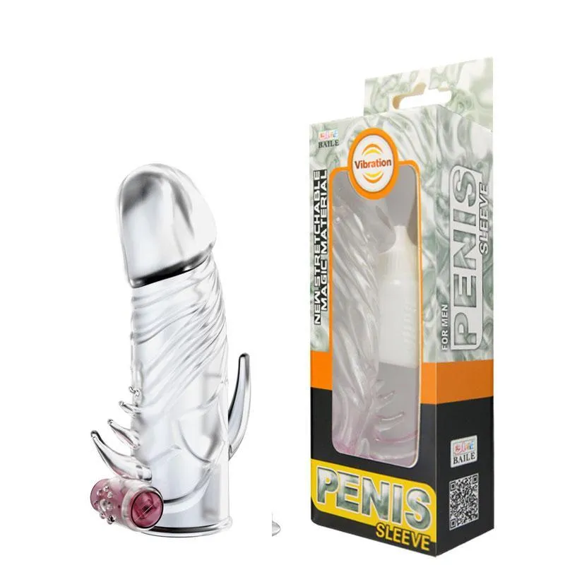 Capa Peniana Com Cápsula Vibratória - Penis Slevee - Sexshop