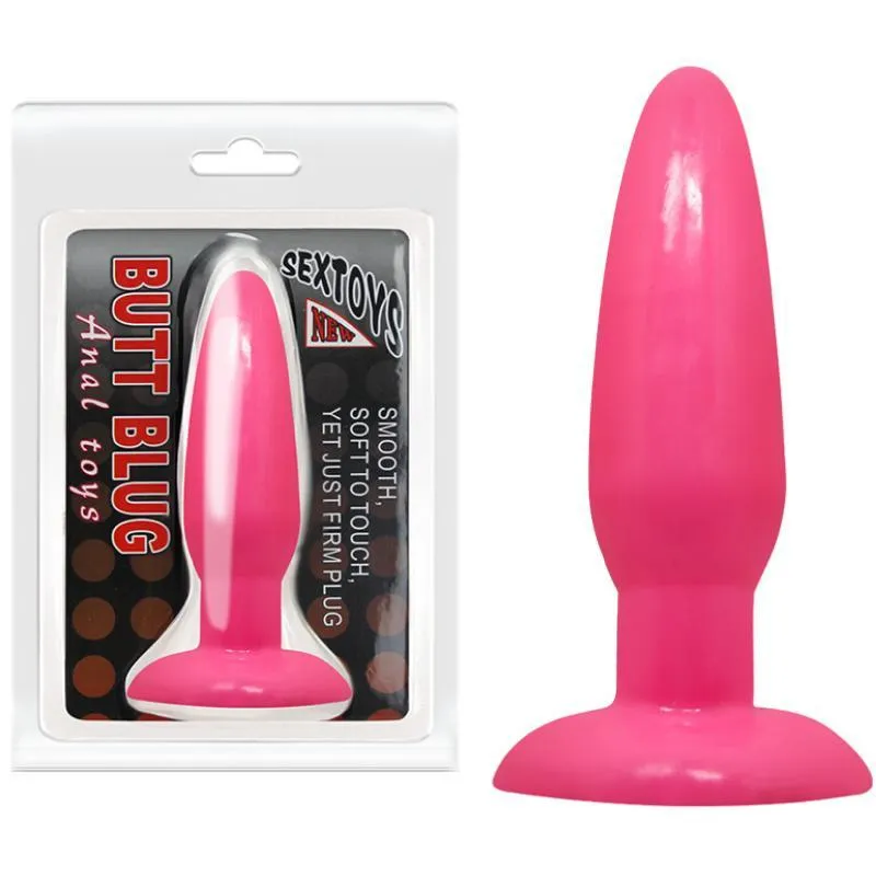 Plug Anal Estimulador E Base Com Ventosa - Sexshop