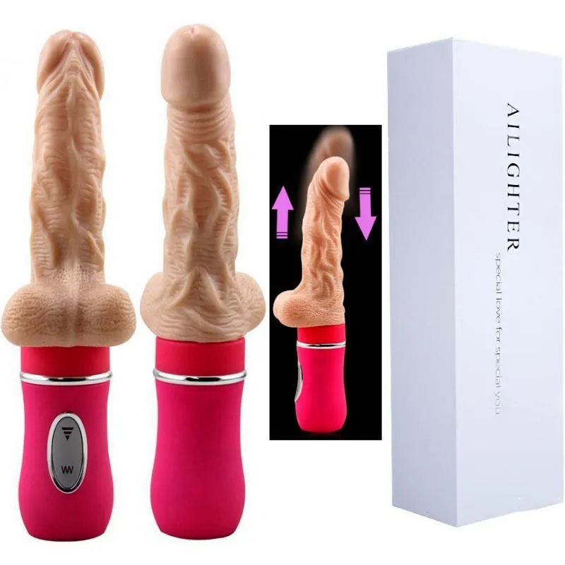Vibrador Vai E Vem Do Amor Telescópio Em Cyberskin Ailighter