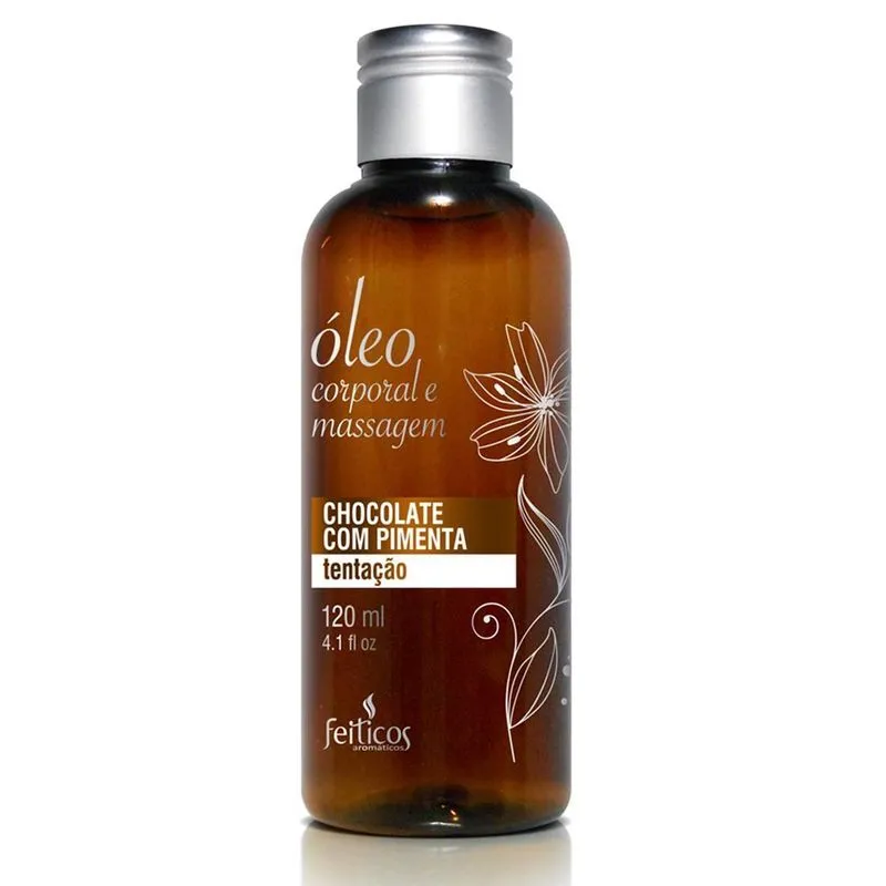 Óleo Aromático De Massagem Chocolate Com Pimenta - Sex Shop