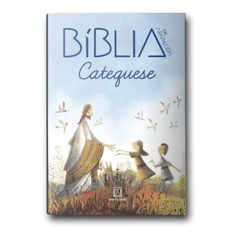 10x Bíblia Sagrada De Aparecida Catequese Capa Cristal Médi