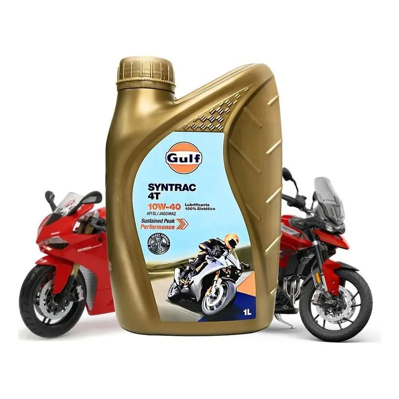 Óleo Lubrificante Moto Sae 10w40 Api Sl Gulf Syntrac 4t
