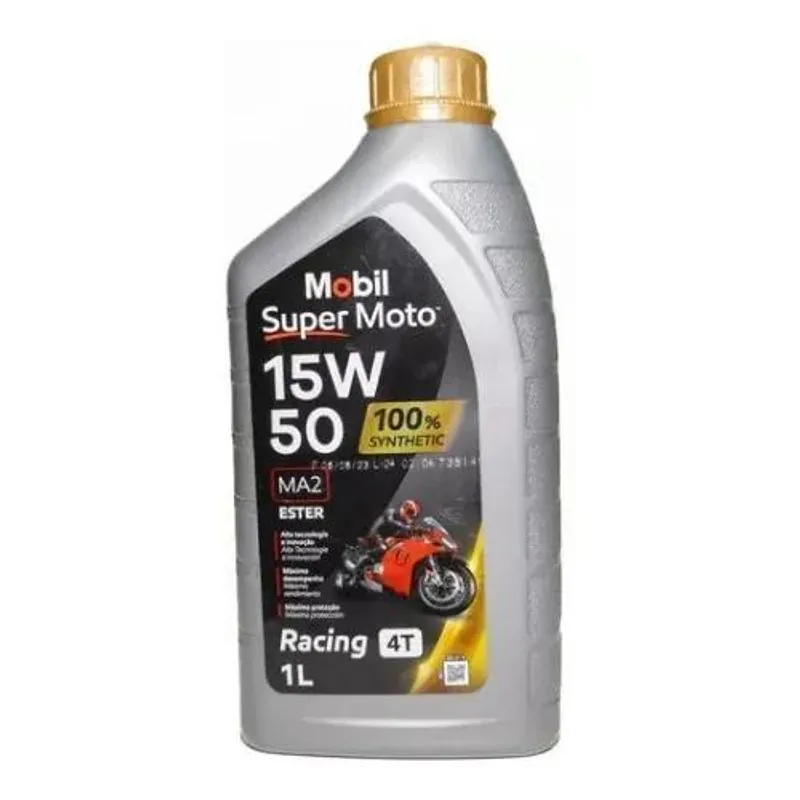 Óleo Para Moto Mobil Super Moto 4t 15w50 100% Sintético