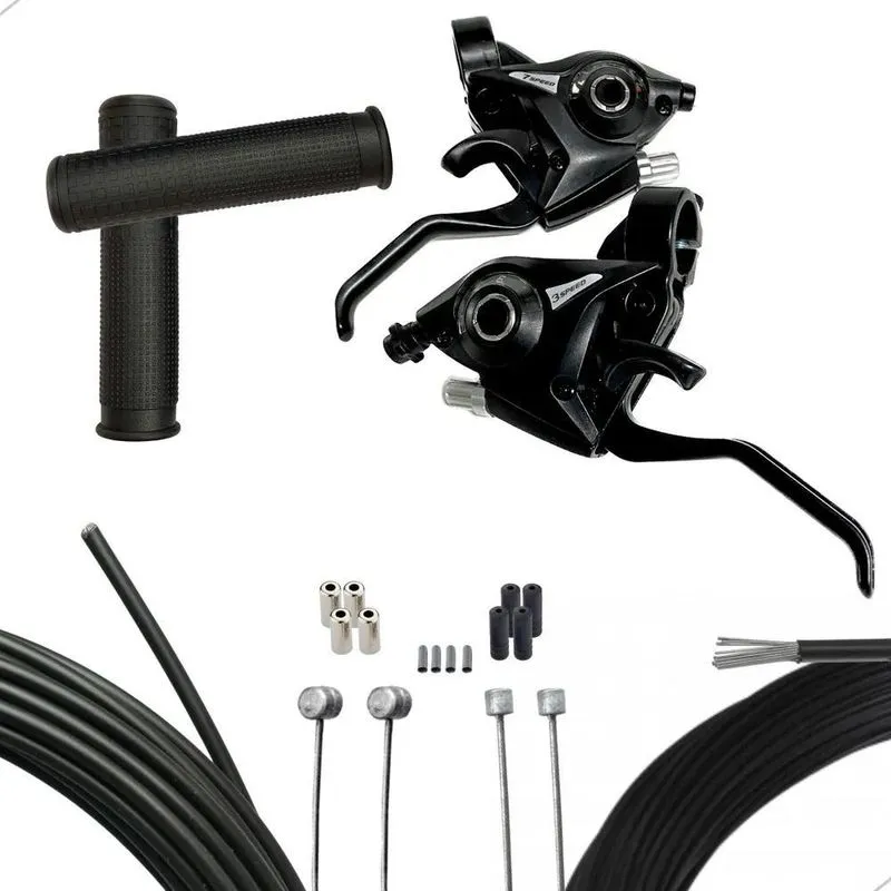 10x Alavanca 21v Trocador 3x7v Mtb Manete Tipo Shimano + Ma