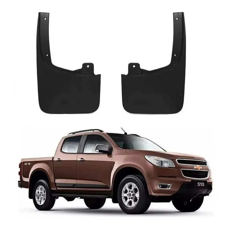 Apara Barro Traseiro Lameira Flap S10 2014 2 Peças