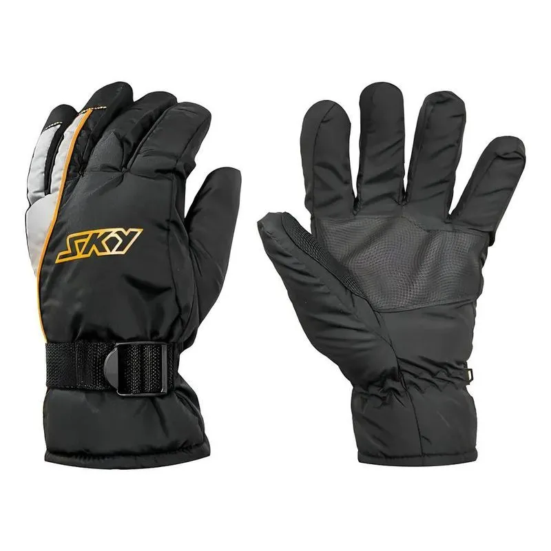 Luva Motociclista 100% Impermeável Térmica Sky Moto Cor Pret
