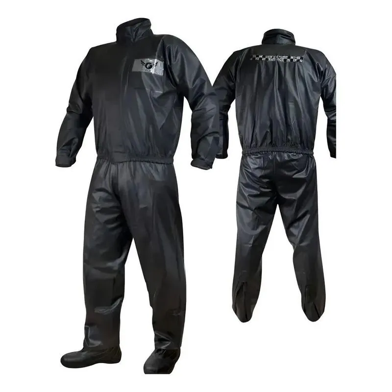 Capa De Chuva De Pvc Para Motoqueiro Muito Boa Tam P/m/g/gg