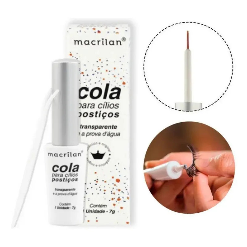 Macrilan Cola Ca-001 Para Cílios Postiços Cor Transparente