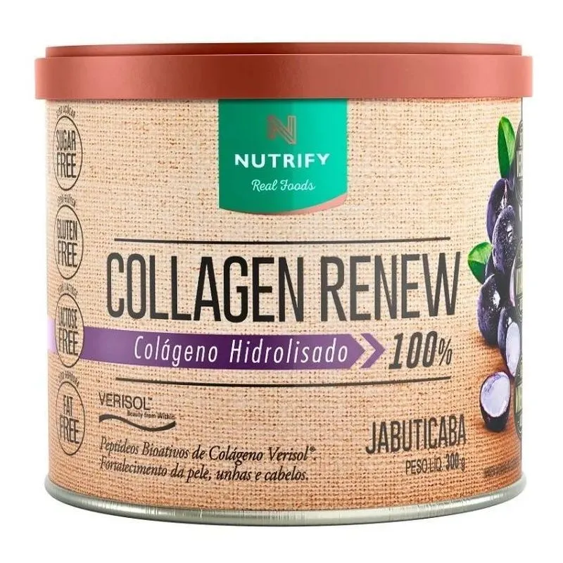 10x Colágeno Hidrolisado Collagen Renew Nutrify Jabuticaba