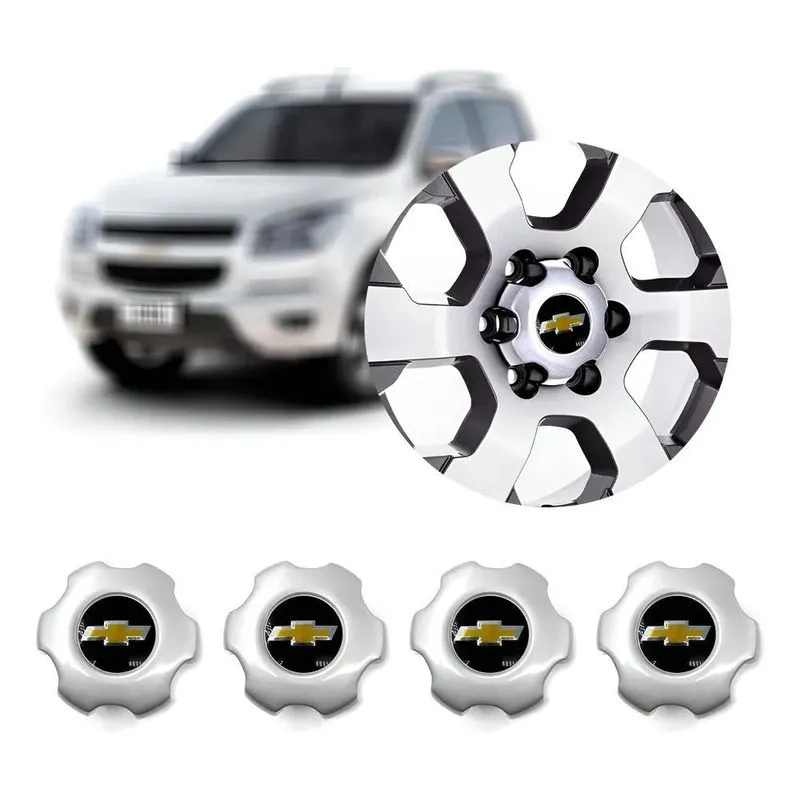 Jogo Calota Centro Miolo De Roda S10 Lt E Ltz 2013 Orig Prat