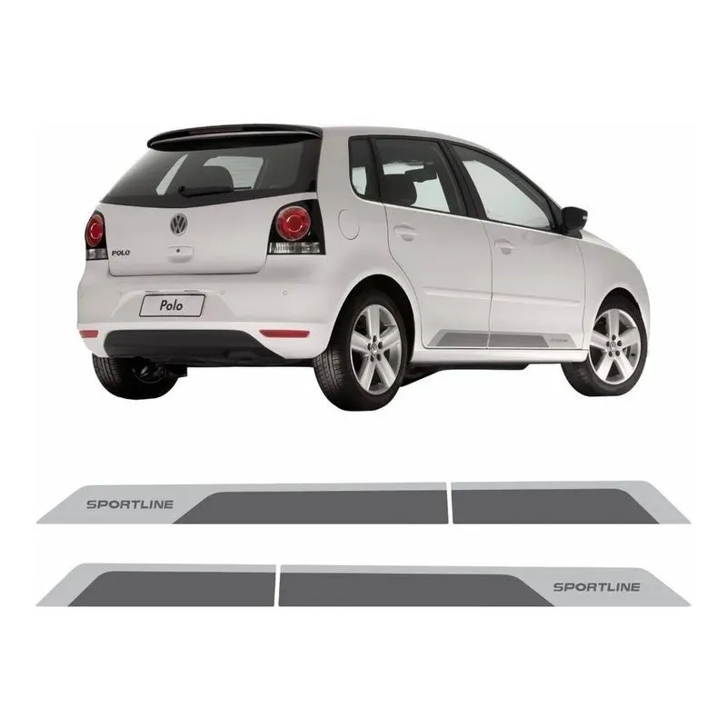 Adesivo Faixa Lateral Volkswagen Polo Sportline 2014 Polo11
