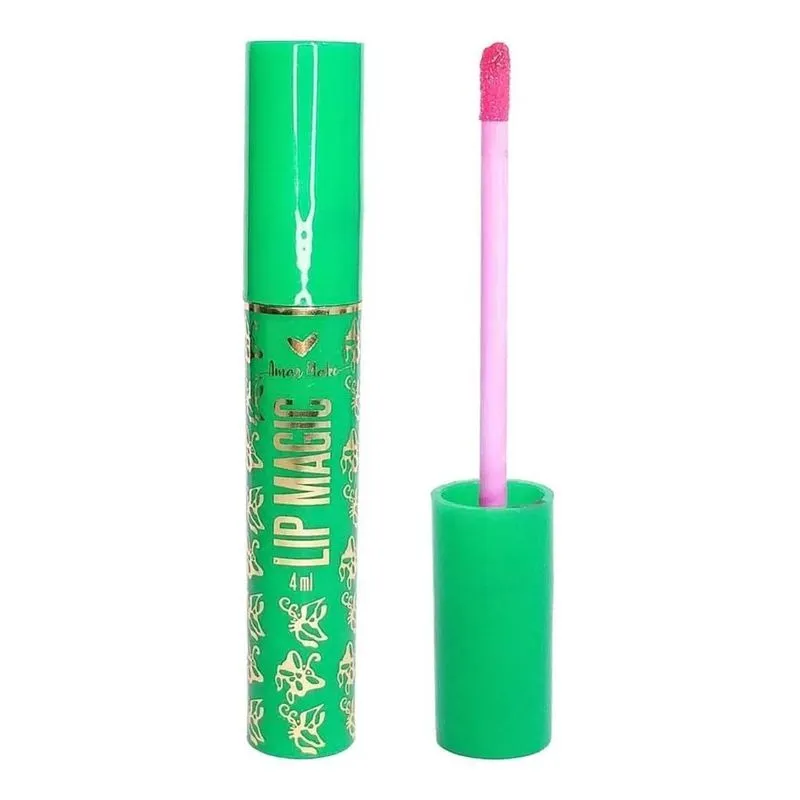 3x 01 - Amar Make Gloss Labial Mágico Cor Rosa-claro