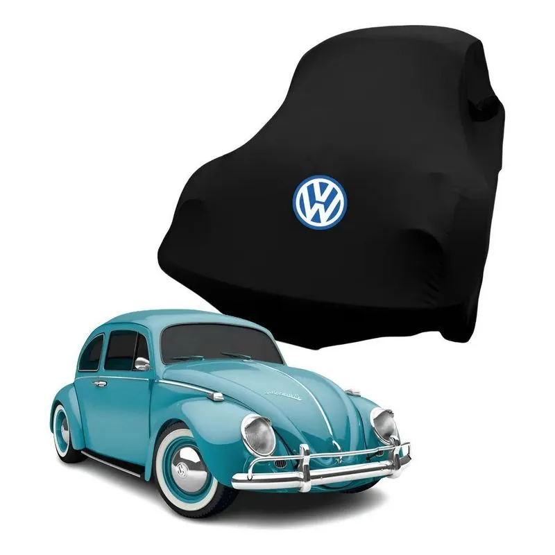 Capa Fusca Volkswagen Tecido Lycra Pre Preto