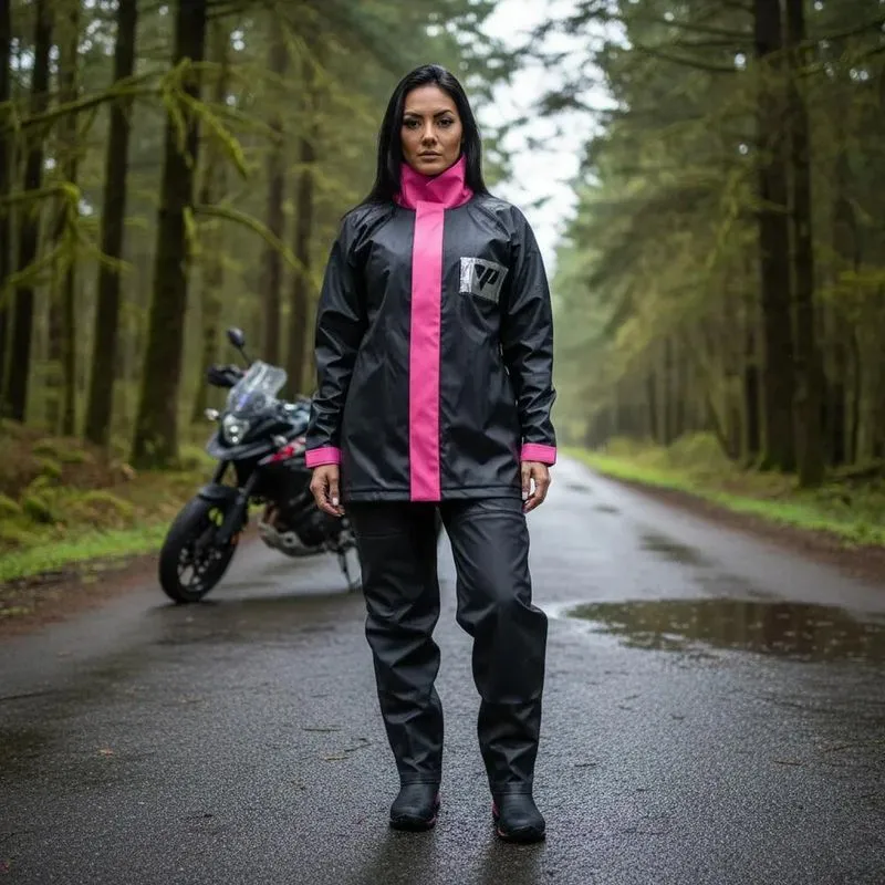 Capa De Chuva Pantaneiro Pvc Feminino Roupa Motoqueiro Moto