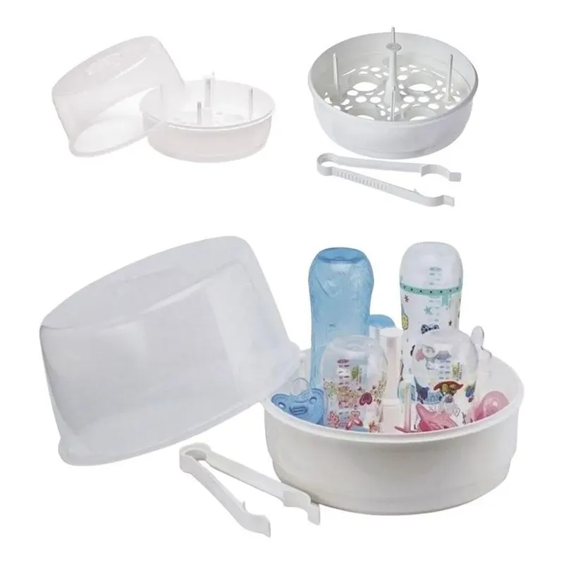 10x Esterilizador De Mamadeira Vapor Para Microondas