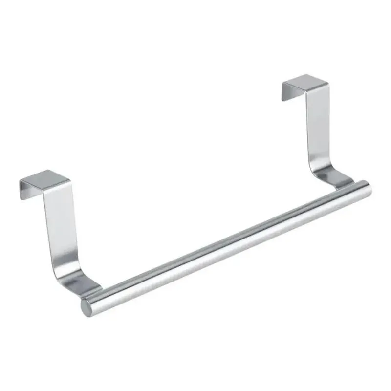5x Suporte Toalha Banheiro Gaveta Porta Box Aço Inox 36 Cm