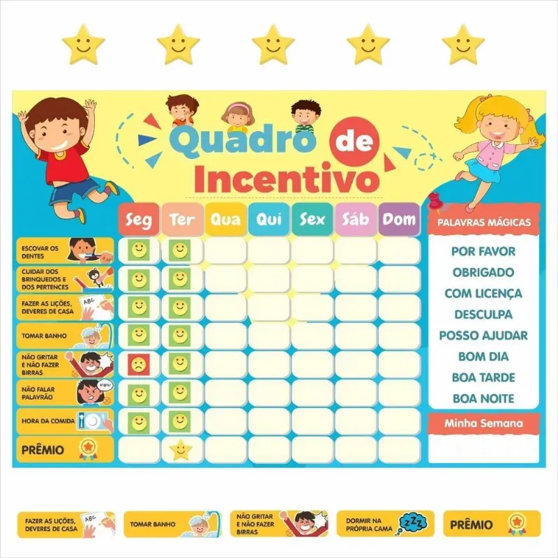 Quadro De Rotina Infantil Incentivo Quadro Atividades Diária