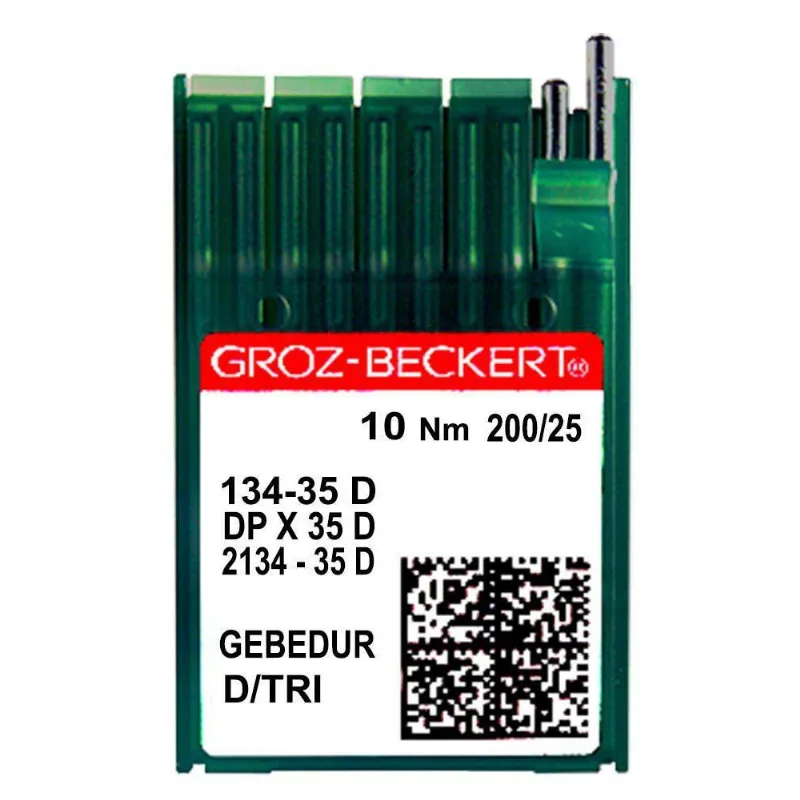 Agulha Longa Para Máquina De Costura 134-35 D 200/25 Gebedur Gb Pacote