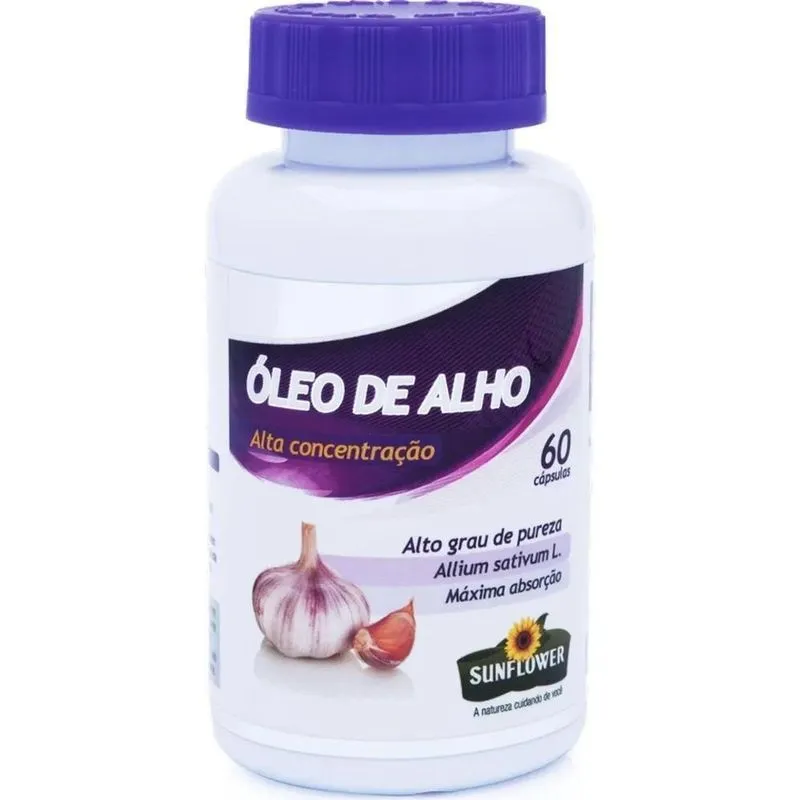 5x Óleo De Alho Desodorizado 700mg 60 Cápsulas - Sunflower