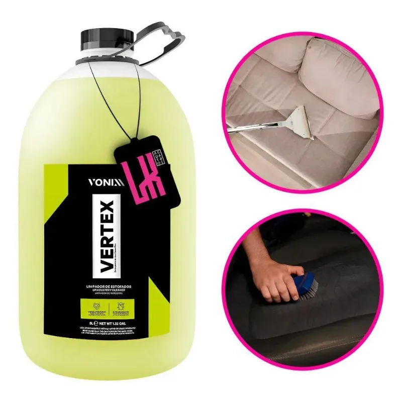 Vertex 5L Vonixx Limpeza Limpa Estofado Colchão Sofá E Banco