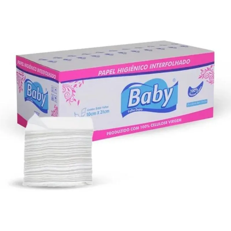 Papel Higienico Cai Cai Folha Dupla C/8000 Baby