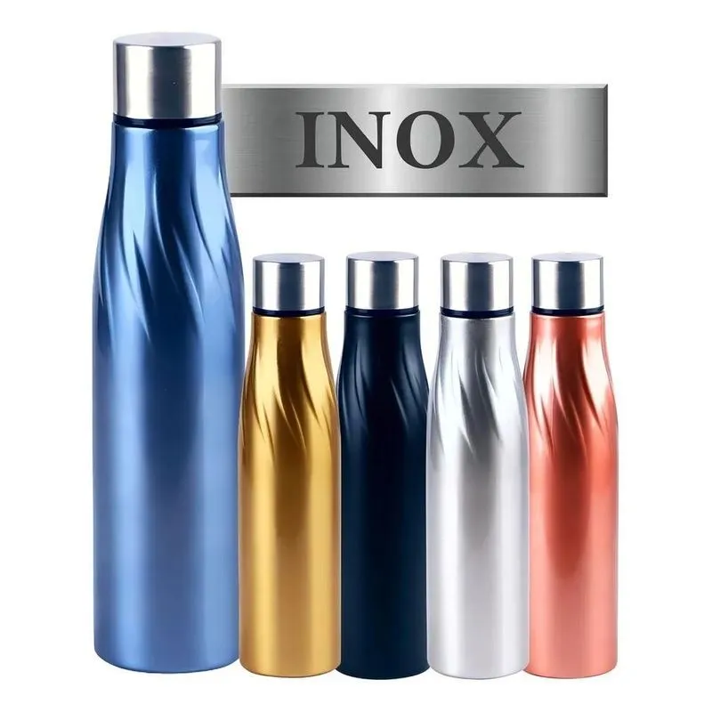 Garrafa Squeeze 1000ml Inox Fitness Água Academia Verão Top