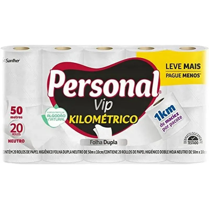 Personal Vip Kilométrico - Kit - 20 - 1 - Folha Dupla - 50 M