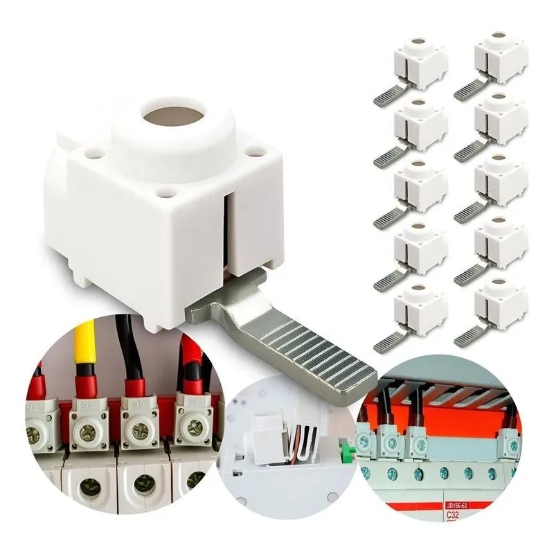 Kit 10un Conector Generico Saida Frontal Disjuntor 6 A 25mm