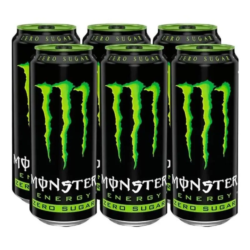 Energético Monster Energy Zero Açucar 473ml - 6 Unidades