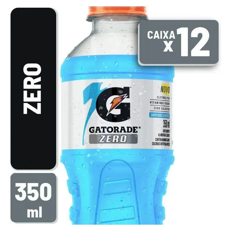 Isotônico Gatorade Zero Frutas Silvestres Pet 350ml C/12 Und