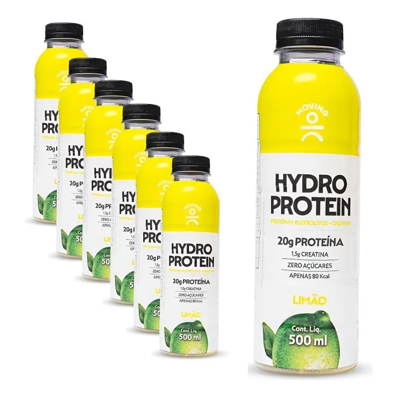 6 Moving Hydro Isotônico Zero Com Proteína E Creatina 500ml