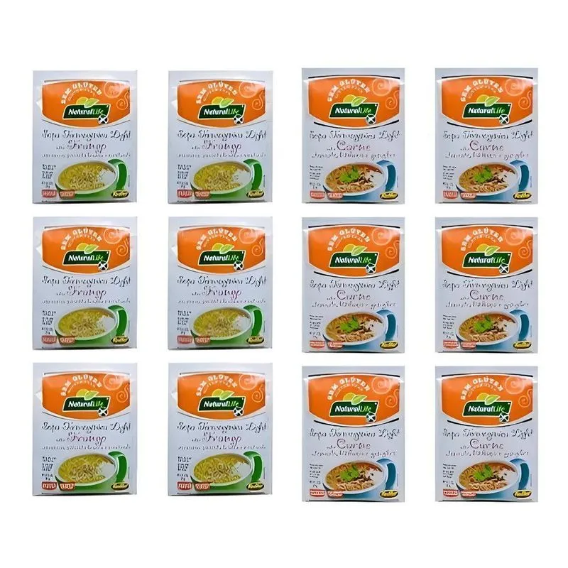 Kit Com 12 Sopas Termogênica Light Sabor Carne E Frango 20g