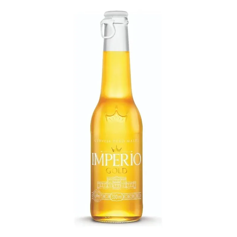 Cerveja Império Gold 330ml Com 12 Unidades Império