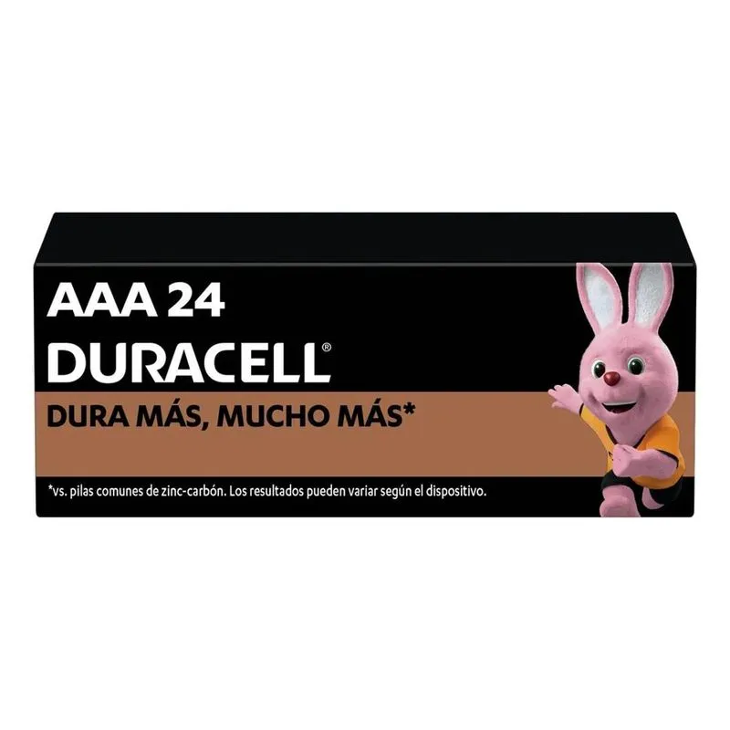 Pilha Aaa Duracell Alcalina Mn2400b24 Cilíndrica - Kit De 24