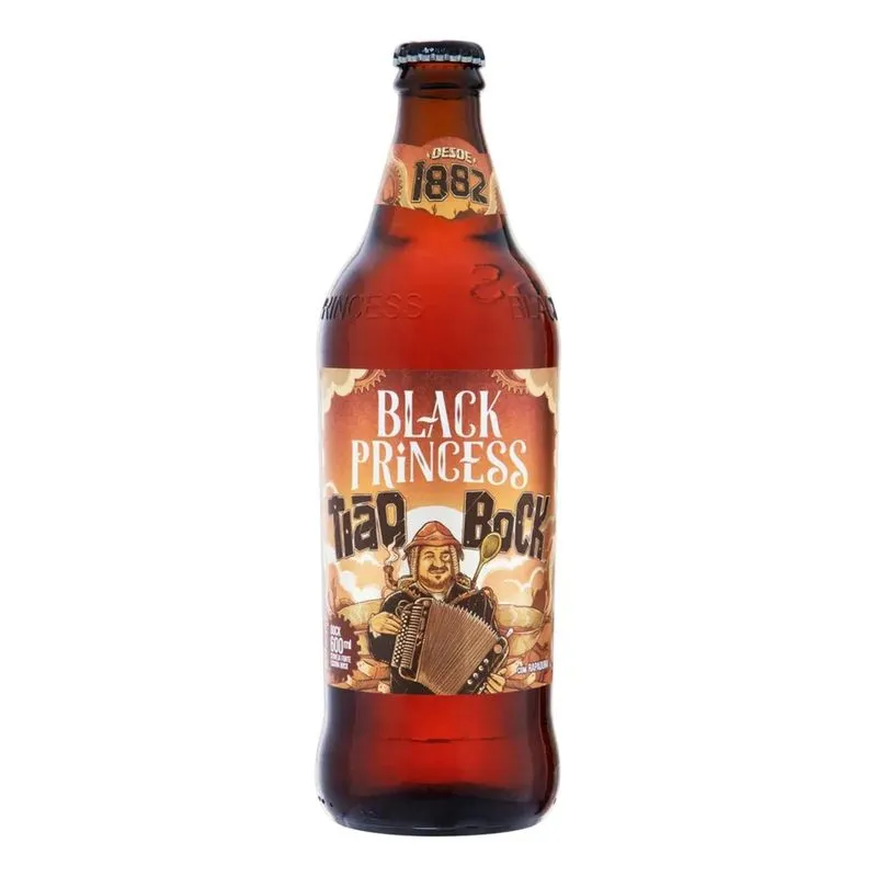 5x Cerveja Black Princess Tião Bockescura 600ml