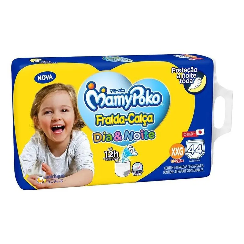 Fralda Calça Mamypoko Dia&noite Giga Xxg 44 Unidades