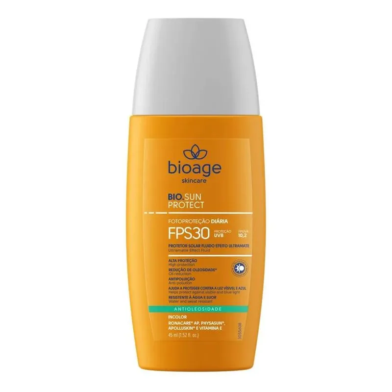 10x Protetor Solar Facial Antioleosidade Incolor Fps30 - 45