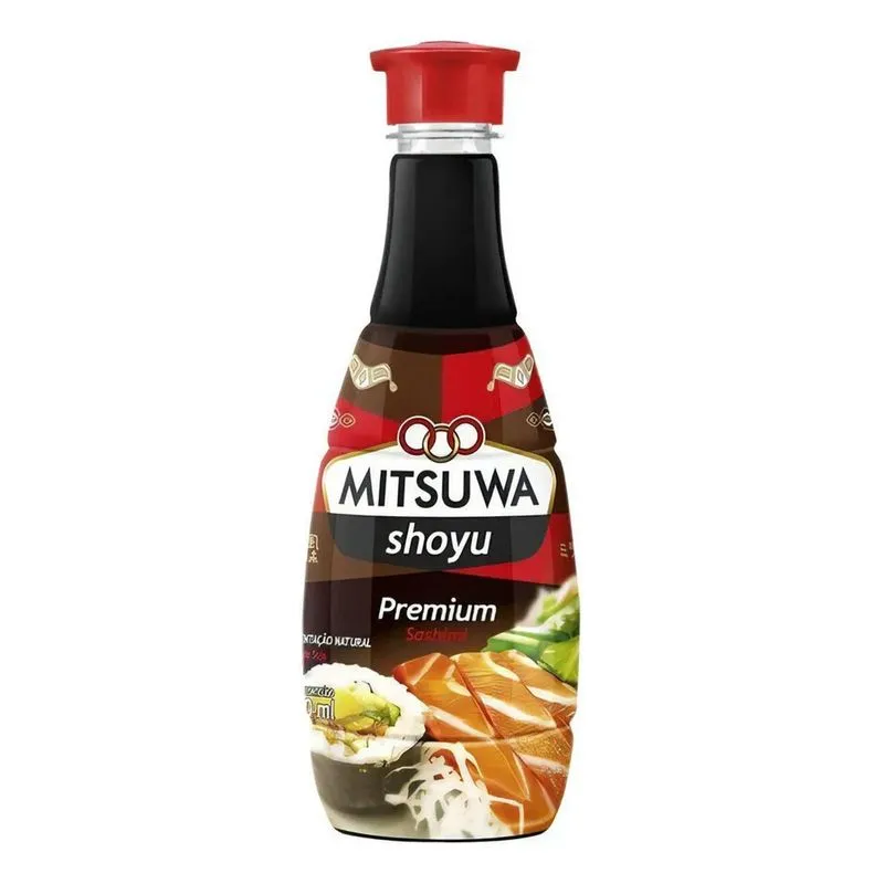 5x Molho De Soja Shoyu Premium 900ml - Mitsuwa