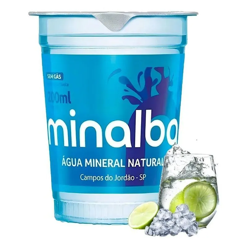 Agua Mineral Copo Natural Minalba 200ml Caixa 48uni Ph 7,76