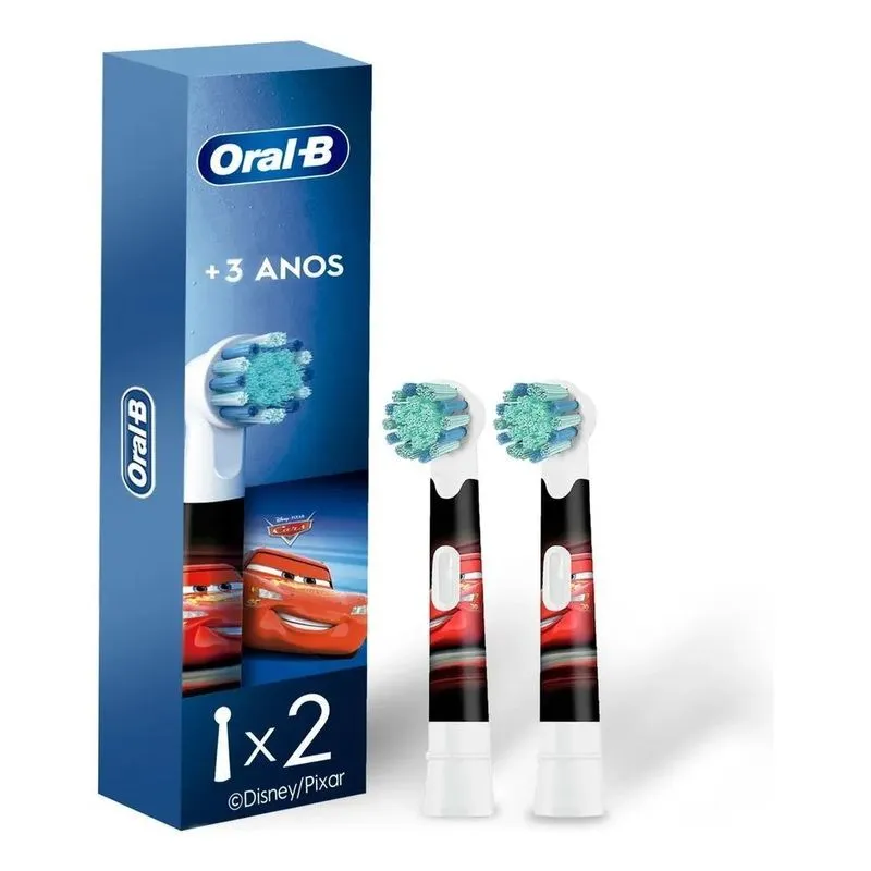 Cabeça De Reposição Redonda Oral-b Disney Cars, Pacote Com 2