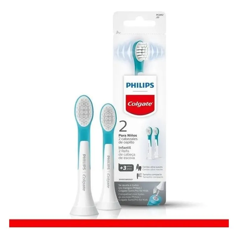 Refil Para Escova Elétrica Infantil Philips Colgate Sonicpro