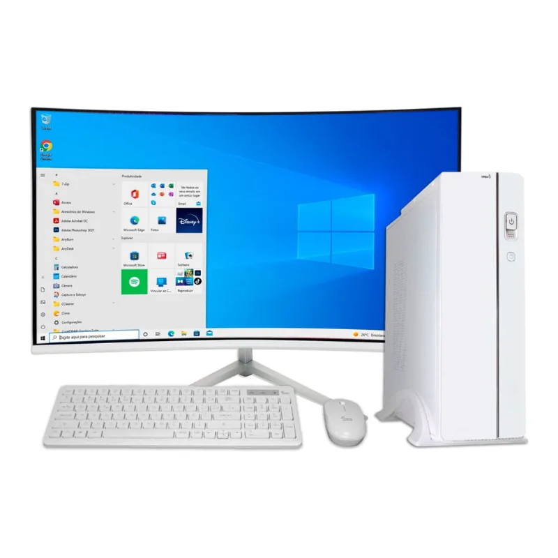 Pc Slim Intel I7 8ª 16gb Ram Ssd960gb Tela 23 Gt730 4gb Wifi