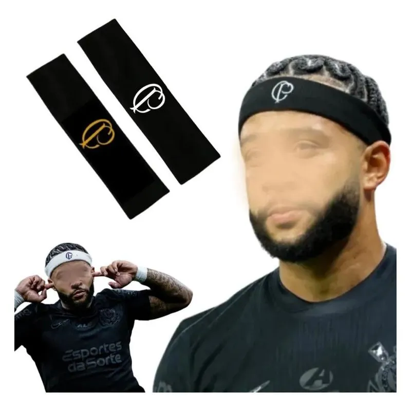 5x 2 Faixas Corinthians Testeira De Cabelo Menphis Depay Tre