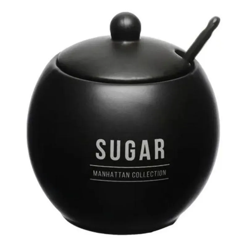 5x Açucareiro Porcelana 350ml Hauskraft Manhattan