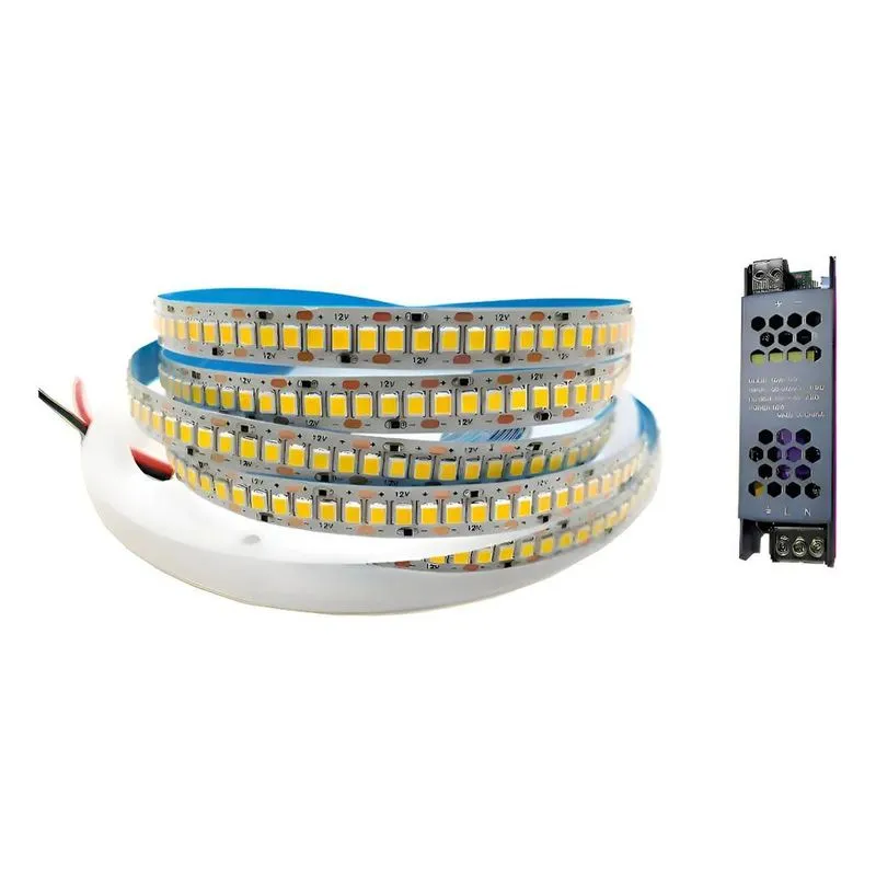 5 Metro Fita Led 2835 240leds/m 3000k/4000k/6000k+ Fonte Cor