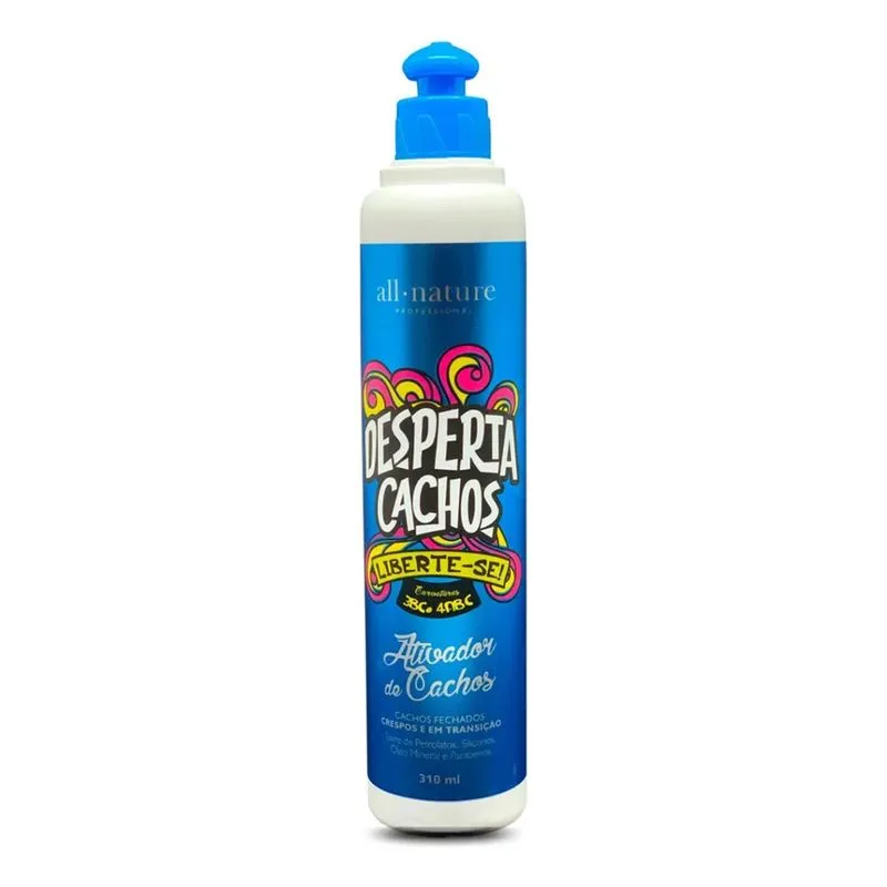 Ativador De Cachos Fechados Desperta Cachos All Nature 310ml
